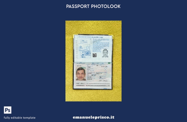 modello photolook presente del passaporto estone in stile verificato